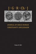 Cover: Journal of Greco-Roman Christianity and Judaism, Volume 18 - Wipf and Stock Publishers