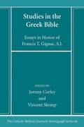 Cover: Studies in the Greek Bible - Wipf and Stock Publishers