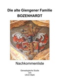 Cover: Die alte Giengener Familie BOZENHARDT - epubli