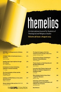 Enlarge image Cover: Themelios, Volume 48, Issue 2 - Wipf and Stock Publishers