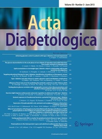 Abbildung von: Acta Diabetologica - Springer