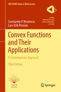 Cover: Convex Functions and Their Applications - Springer