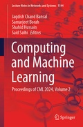 Cover: Computing and Machine Learning - Springer