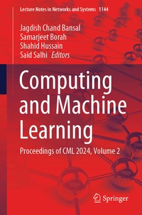 Enlarge image Cover: Computing and Machine Learning - Springer