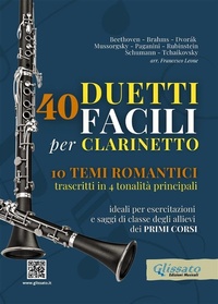 Abbildung von: 40 Duetti Facili per Clarinetto, ideali per esercitazioni e saggi di classe degli allievi dei primi corsi - Glissato Edizioni Musicali