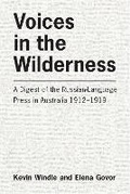 Cover: Voices in the Wilderness - Australian Scholarly Publishing