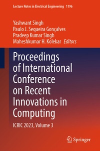Abbildung von: Proceedings of International Conference on Recent Innovations in Computing - Springer
