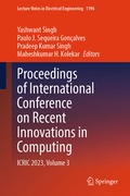 Cover: Proceedings of International Conference on Recent Innovations in Computing - Springer