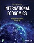 Cover: International Economics - Wiley