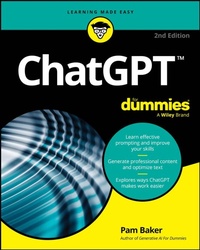 Enlarge image Cover: ChatGPT For Dummies - Wiley