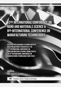 Abbildung von: 12th International Conference on Nano and Materials Science & 8th International Conference on Manufacturing Technologies - Trans Tech Publications Ltd