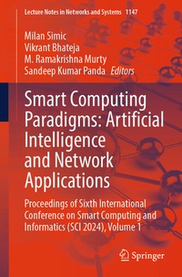 Enlarge image Cover: Smart Computing Paradigms: Artificial Intelligence and Network Applications - Springer