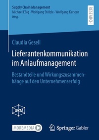 Abbildung von: Lieferantenkommunikation im Anlaufmanagement - Springer Gabler