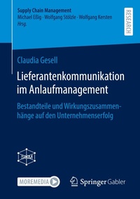 Abbildung von: Lieferantenkommunikation im Anlaufmanagement - Springer Gabler