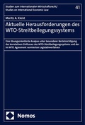Cover: Aktuelle Herausforderungen des WTO-Streitbeilegungssystems - Nomos