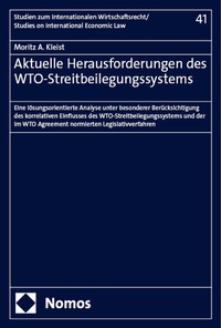 Abbildung von: Aktuelle Herausforderungen des WTO-Streitbeilegungssystems - Nomos