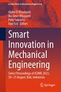 Cover: Smart Innovation in Mechanical Engineering - Springer