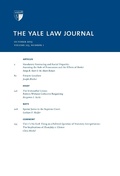 Bild: Yale Law Journal: Volume 123, Number 1 - October 2013 - quidpro