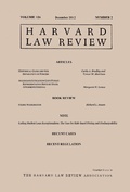 Abbildung von: Harvard Law Review: Volume 126, Number 2 - December 2012 - quidpro