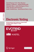 Cover: Electronic Voting - Springer