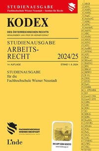 Abbildung von: KODEX Studienausgabe Arbeitsrecht FH Wr. Neustadt 2024/25 - Linde