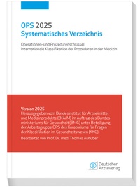 Abbildung von: OPS 2025 Systematisches Verzeichnis - Deutscher Ärzteverlag