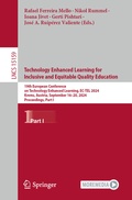 Cover: Technology Enhanced Learning for Inclusive and Equitable Quality Education - Springer