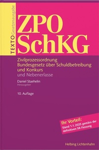 Enlarge image Cover: TEXTO ZPO/SchKG - Helbing & Lichtenhahn