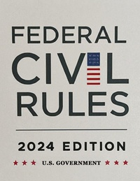 Abbildung von: Federal Civil Rules Booklet, 2024 Edition - www.bnpublishing.com