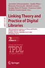 Cover: Linking Theory and Practice of Digital Libraries - Springer