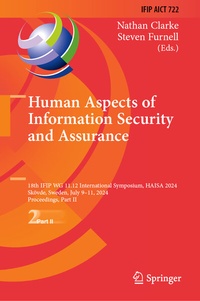 Abbildung von: Human Aspects of Information Security and Assurance - Springer