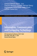 Cover: Information, Communication and Computing Technology - Springer
