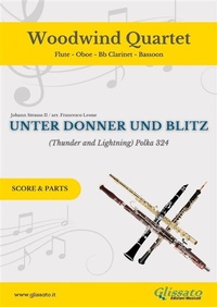 Abbildung von: Woodwind Quartet "Unter Donner und Blitz" score & parts - Glissato Edizioni Musicali