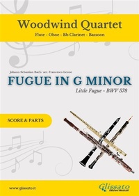 Abbildung von: Woodwind Quartet "Fugue in G Minor" score & parts - Glissato Edizioni Musicali