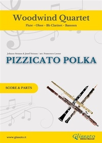 Abbildung von: Woodwind Quartet "Pizzicato Polka" score & parts - Glissato Edizioni Musicali