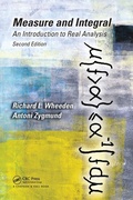 Cover: Measure and Integral - Chapman & Hall/CRC