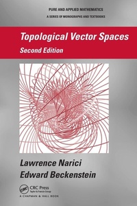 Enlarge image Cover: Topological Vector Spaces - Chapman & Hall/CRC