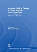 Cover: Ashgate Critical Essays on Early English Lexicographers - Routledge