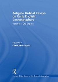 Enlarge image Cover: Ashgate Critical Essays on Early English Lexicographers - Routledge