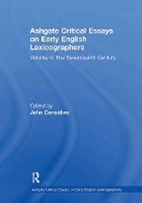 Abbildung von: Ashgate Critical Essays on Early English Lexicographers - Routledge