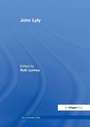 Cover: John Lyly - Routledge