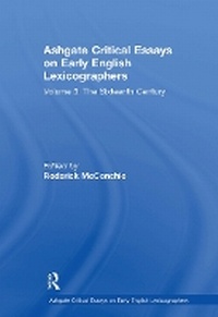 Enlarge image Cover: Ashgate Critical Essays on Early English Lexicographers - Routledge