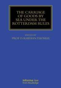 Abbildung von: The Carriage Of Goods By Sea Under The Rotterdam Rules - Informa Law