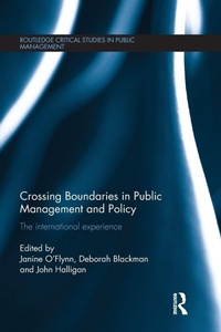 Enlarge image Cover: Crossing Boundaries in Public Management and Policy - Routledge