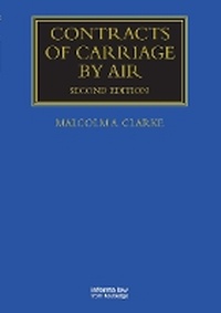 Abbildung von: Contracts of Carriage by Air - Informa Law