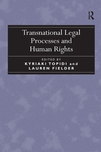 Enlarge image Cover: Transnational Legal Processes and Human Rights - Routledge