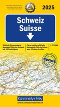 Abbildung von: Kümmerly+Frey Strassenkarte ACS Schweiz 2025 1:275.000 - Hallwag Kümmerly+Frey
