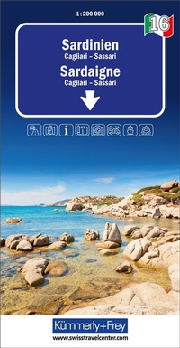 Abbildung von: Kümmerly+Frey Regional-Strassenkarte 16 Sardinien 1:200.000 - Hallwag Kümmerly+Frey