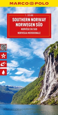 Abbildung von: MARCO POLO Reisekarte Norwegen Süd 1:325.000 - MARCO POLO ein Imprint von MAIRDUMONT