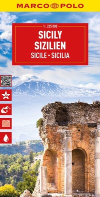 Abbildung von: MARCO POLO Reisekarte Italien 14 Sizilien 1:225.000 - MARCO POLO ein Imprint von MAIRDUMONT